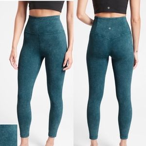 ATHLETA Elation Garment Dye 7/8 Tight Teal Legging